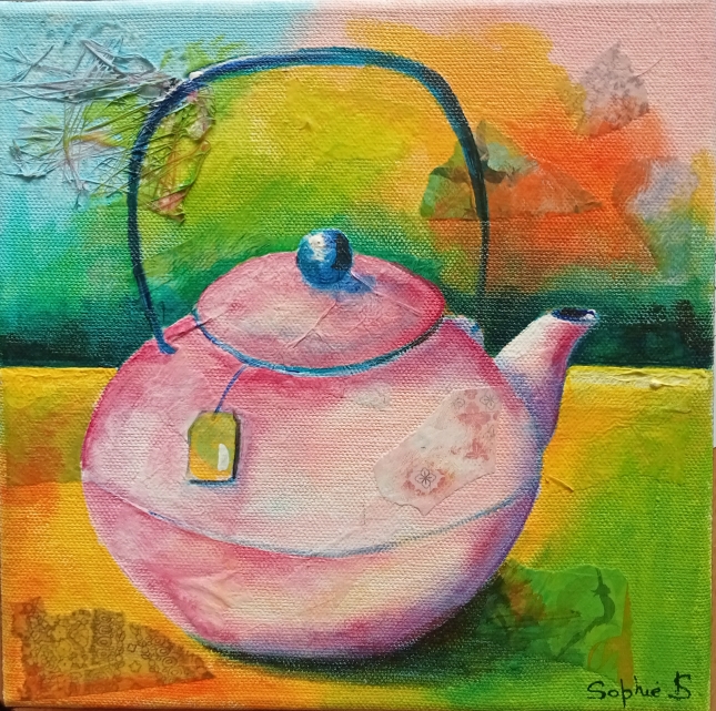 Théière rose